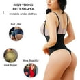 thumbnail image 6 of MISS MOLY Thong Bodysuit for Women High Waist Tummy Control Shapewear Panties Butt Lifter Firm Control Waist Trainer, 6 of 6