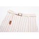 thumbnail image 5 of HH TRAF Moda Mujer Chic Raya Cinturón Bolsillos Decorados Casual Suelto Cremallera Pantalones Cortos Mujer Elegantes Pantalones Cortos Delgados Ropa de Calle Mujer, 5 of 5