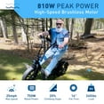 thumbnail image 2 of Hiboy Electric Scooter for Adults with Seat & Basket, 810W Motor, 25MPH, 34mi Range, 16" All-Terrain Tires (Snow/Mud), Dual Disc Brakes, UL2272 - 3-in-1 Commuter/Shopping/Off-Road E-scooter, 2 of 9