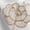 Kayce/Champagne, variant on Sheer Cloth Shower Curtain with Hooks, Washable Shower Curtain White/Chm Rose