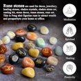 thumbnail image 2 of Crocon Mix Chakra Rune Stones Set Engraved with Elder futhark Crystal Runes Set, Reiki Healing runas for Meditation Chakra Balancing, Rune Stone for Beginners with Crystal Guide & Pouch |15-20 mm, 2 of 8