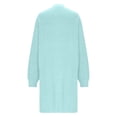 thumbnail image 2 of Sentmoon Trendy Tops Long Sleeve Knitted Sweater Plus Size Solid Color Loose Warm Womens Travel Outfit Active Fall and Winter for Layering Under Sweaters and Jackets Green L, 2 of 5