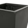 thumbnail image 3 of Bailor Outdoor Cast Stone Planter, Matte Black, 3 of 6