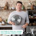 thumbnail image 4 of Jamie Oliver by T-fal Cooks Direct Frying Pan 28 cm/ 11 inches - Jamie Oliver, 18/10 Steel, 4 of 8