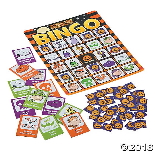 Peanuts Halloween Bingo Game
