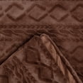 thumbnail image 4 of Chanasya Cable Knit Embossed Faux Fur Throw Blanket - Reverse Mink Modern, Comteporary, Elegant, Super Soft, Warm and Cozy for Bed, Couch, Living Room and Bedroom Home Décor (50x65 Inches) Brown, 4 of 5