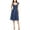 blue, variant on Rachel Roy Womens Striped Linen A-Line Dress