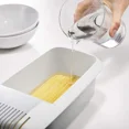 thumbnail image 5 of Microwave Noodles Pasta Cooker with Strainer Spaghetti Vegetable Steamer Dishwasher Eco-Friendly Plastic Kitchen Accessories New GRAY, 5 of 6
