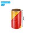 thumbnail image 2 of Uxcell Reflective Tape, 2 Roll 4 Inch x 10 Ft Waterproof Safety Adhesive Tape for Trailers, Red Yellow, 2 of 6
