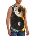 thumbnail image 2 of Balery Yin Yang Camisetas sin mangas para hombre, absorbe la humedad y protege contra el mal olor.-Medium, 2 of 7