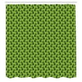thumbnail image 2 of Ambesonne Vintage 70's Shower Curtain, United Semicircles Art, 69"Wx84"L, Apple Green Emerald, 2 of 4