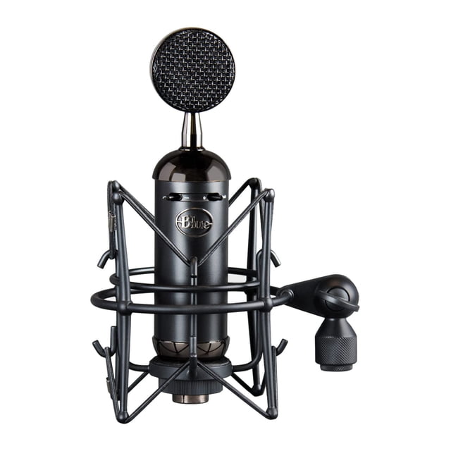 Micrófono de condensador Blue Blackout Spark SL XLR para grabación profesional, streaming, podcasting, juegos, con cápsula de micrófono cardioide de diafragma grande, soporte antigolpes, sonido natura