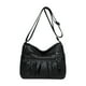 thumbnail image 2 of Bolso de mano plisado multicapa para mujer - Bolso de hombro de PU de gran capacidad, 27x20x12cm, blanco o marrón, 2 of 6