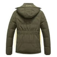 thumbnail image 2 of Chrisuno Women's Winter Coats Thicken Puffer Jacket Warm Winter Parka Padded Outwear Bubble Coat With Hood Army Green M, 2 of 5