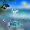 thumbnail image 3 of Solar Fountain Hanging Bird Bath, Outdoor Bird Bath Bowl, Solar Powered Hummingbird Bath Fountain, Durable Hanging Bird Bath Bowl with Solar Fountain for Garden Patio Lawn Yard Decoration Purple, 3 of 9