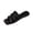 23#Black, variant on Women's Cutout H-Shaped Band Flat Slide Sandals, Square Toe Minimalist Slip-On Casual Summer Slippers