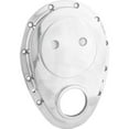 thumbnail image 2 of Speedway Motors Billet‑Style Small Block Chevy Aluminum Front Cover Polished Aluminum Front Timing Chain Cover for Small Block Chevy Engines, Single Piece Ready-Fit Timing Cover, 2 of 5