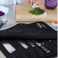 thumbnail image 5 of La bolsa para cuchillos de chef (más de 8 ranuras) está acolchada y tiene capacidad para 8 cuchillos MÁS el cuchillo de carnicero, acero para cuchillos, 4 utensilios (solo bolsa), 5 of 5