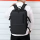 thumbnail image 4 of Mochila de viaje para computadora portátil con puerto de carga USB, resistente al agua, anti-hombres, mujeres, para computadora portátil de 15.6 pulgadas, negro, 4 of 5