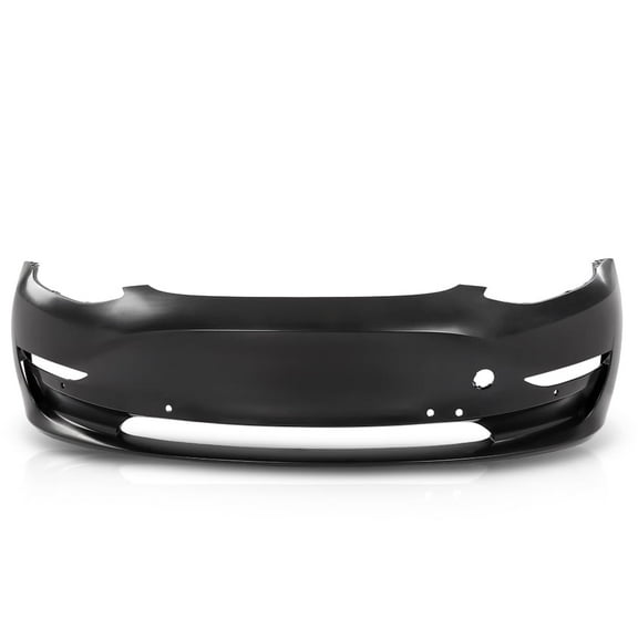 Front Bumper Cover Fascia Primed with Tow Hook Hole Black Fit For 2017-2023 Tesla Model 3 1084168S0E