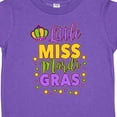 thumbnail image 4 of Inktastic Little Miss Mardi Gras with Crown and Dots Girls Toddler T-Shirt, 4 of 5