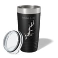 thumbnail image 2 of Jordan Lake B. Everett Map Tumbler Travel Mug Insulated Laser Engraved Coffee Cup North Carolina 20 oz Black, 2 of 5