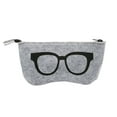 thumbnail image 1 of Glasses Pattern Felt Glasses Box Bags glasses bag Zipper Zipper Closure Eyewear Pouch Light Portable Glasses Protective Organizer, 1 of 4
