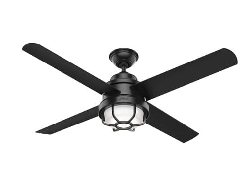 Hunter Fan 54in Sea Row Outdoor Ceiling, Coastal Style Ceiling Fans With Lights
