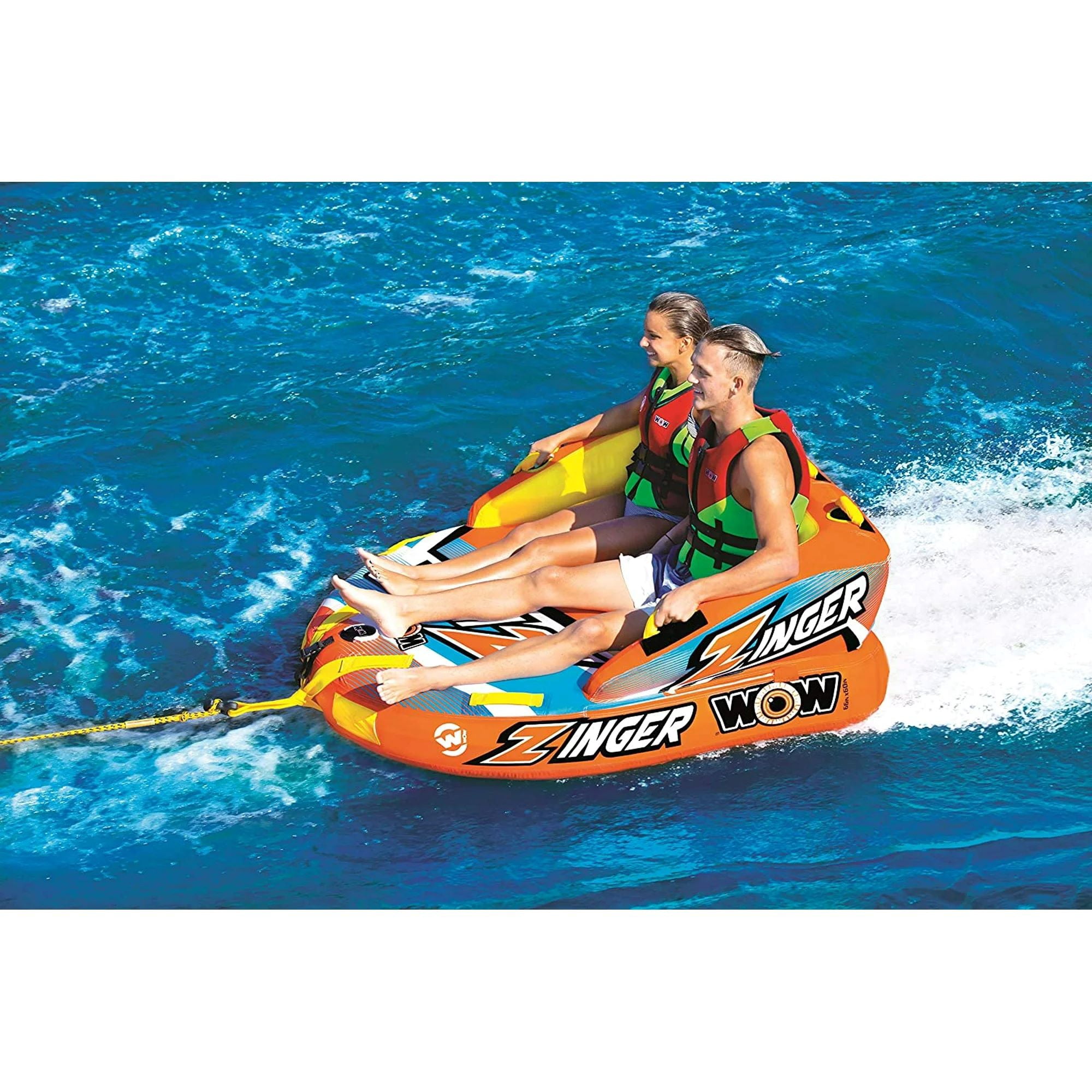 WOW World of Watersports Zinger 1-2 Person Inflatable Towable Tube