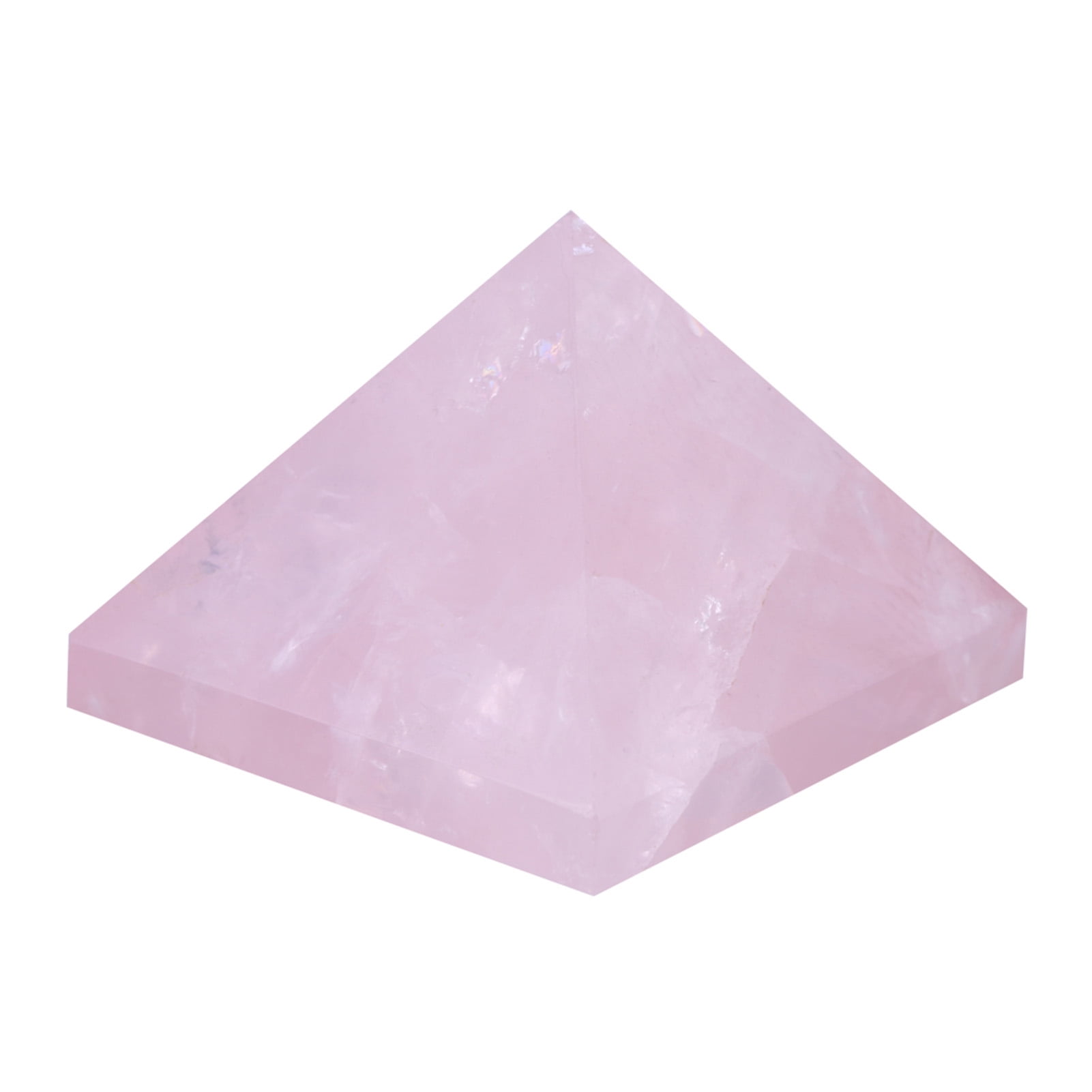 Pyramid Decoration, Crystal Pyramid, Pink For Luck In Life Paperweight Home Decoration  Fortune