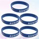 thumbnail image 3 of 5 pulseras deportivas de silicona con estampado de banderas de países, elegantes, para partidos de fútbol (Australia), 3 of 5