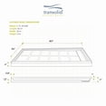 thumbnail image 6 of Transolid FL6034R-31 Fl-Series 60" X 34" Rectangular Shower Base - White, 6 of 18