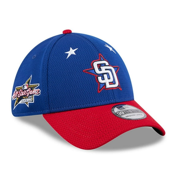 Men's New Era Blue/Red  San Diego Padres 2025 MLB All-Star Game Workout 39THIRTY Flex Hat