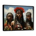 thumbnail image 2 of Designart "Himba Woman Portrait with Cultural Elegance in Red II" People Framed Wall Art - Global Red African Tribal Bedroom Framed Canvas Wall Art, 2 of 6