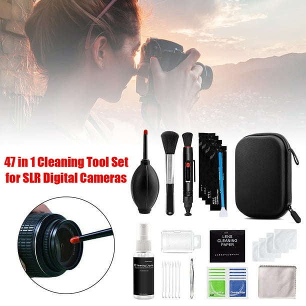 Kit De Limpieza De Cámara 47 piezas DSLR Lente Kit de limpieza de cámara digital Juego de limpieza de sensor de PC móvil