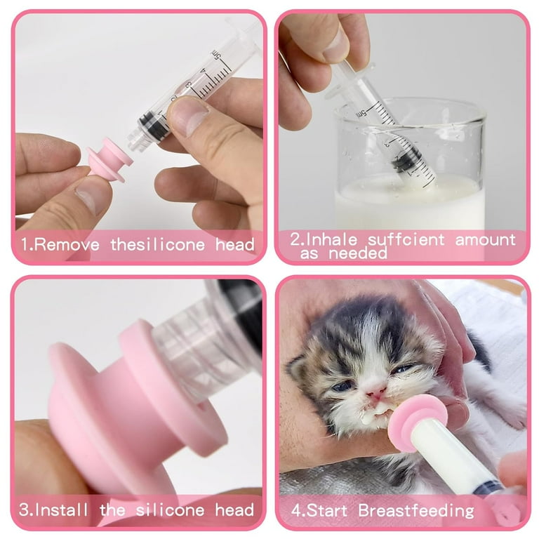 Cat Feeding Tube Feeding Neonatal Kittens Monebena 10PCS Kitten