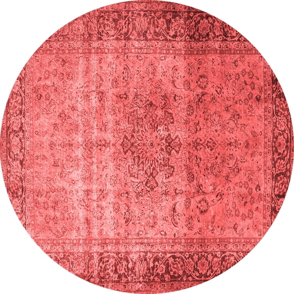 Ahgly Company Indoor Round Persian Red Traditional Area Rugs, 6' Round