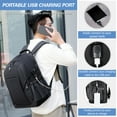 thumbnail image 4 of Mochila para portátil Bolsa de viaje de negocios resistente al agua con carga USB yeacher Mochila, 4 of 7