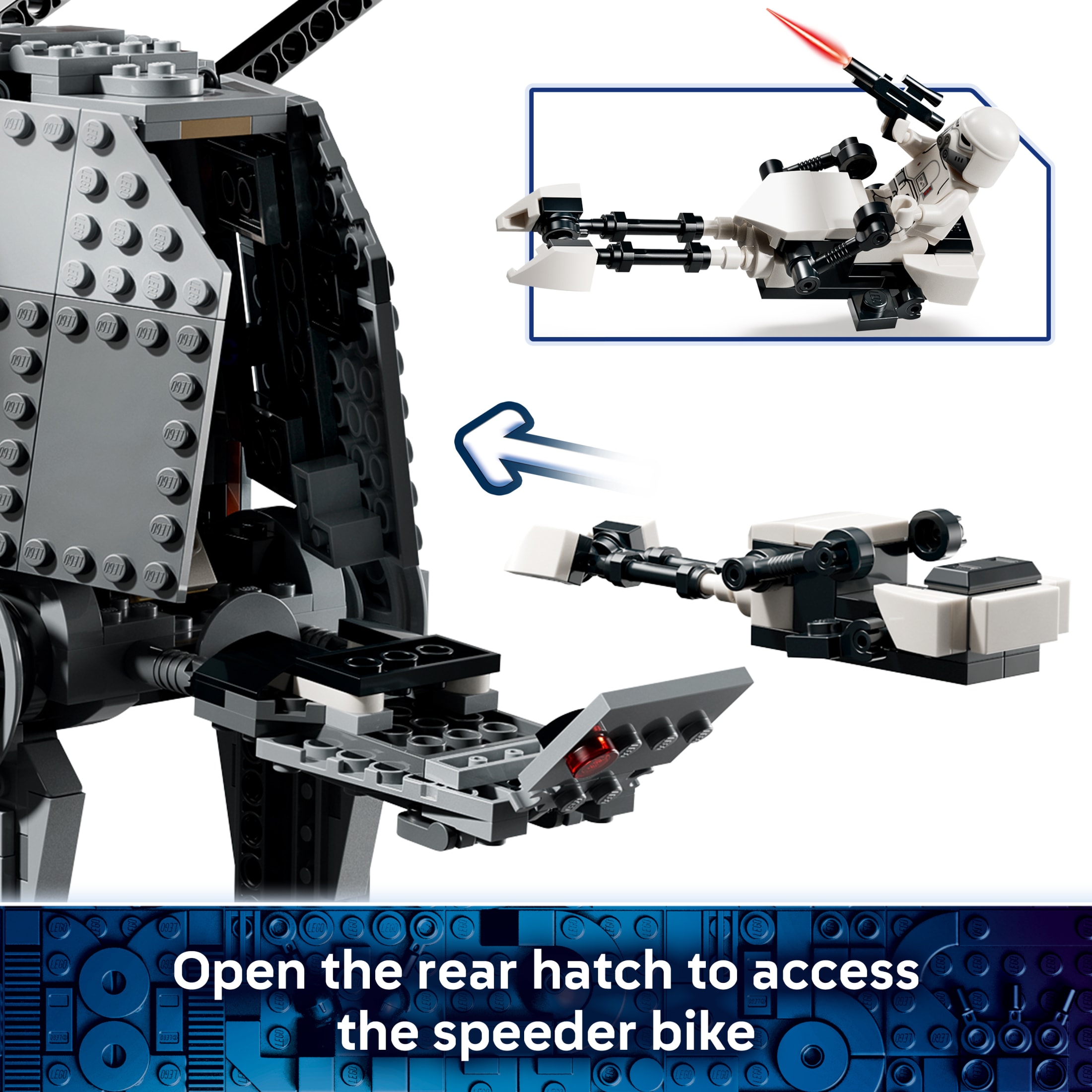 LEGO Star Wars AT-AT del Remanente Imperial con INT-4 - Juguete de Construcción para Niños y Niñas, Mayores de 10 Años - Merch de The Mandalorian con 6 Minifiguras - Idea de Regalo para Niños - 75454 6