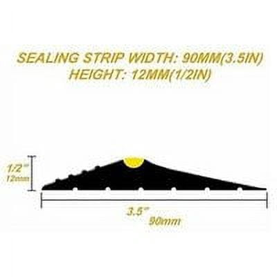 Garage door seal 3m, garage door sill seal, garage door sill universal garage door seal, cold cut replacement in heat-resistant rubber