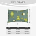 thumbnail image 6 of Bingfone Cute Yoga Frogs Standard Size Pillowcase, Long Staple Pure Cotton Envelope Closure Pillow Cover,20"X30", 6 of 9