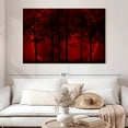 thumbnail image 2 of Elephant Stock Dark Haunted Forest Wall Art - Horizontal Canvas Wall Art - Living Room Wall Decor - Fantasy And Sci-fi Canvas - Black And Red Decor - 51" x 34", 2 of 8