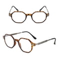 thumbnail image 2 of Mens Blue Light Blocking Reading Glasses Presbyopic Glasses Hexagon, 2 of 3