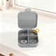 thumbnail image 4 of Organizador de joyas con ganchos y compartimentos 1 Pc Unique Bargains PP silicona gris amarillo, 4 of 5