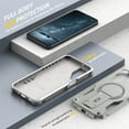 thumbnail image 4 of Dteck for Samsung Galaxy A16 5G Phone Case with Built-in Kickstand, for Galaxy A16 Magnetic Case Compatible with MagSafe, Heavy Duty Protection Shockproof Case for Samsung A16 5G,Gray, 4 of 7