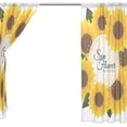 thumbnail image 4 of FREEAMG Sunflowers Sheer Window Curtain Panel Drape 55x84 Inch for Living Room Bedroom Kids Room 2 Piece, 4 of 4