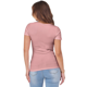 thumbnail image 3 of Camiseta de Canalé Entallada para Mujer, Color Rosa, Talla L, 3 of 9