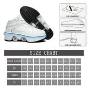 KOFUBOKE Roller Skate Shoes - Sneakers - Roller Shoes 2-in-1 Suitable for Outdoor Sports Skating Invisible Roller Skates The Best Choice for Building Confidence Style