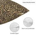 thumbnail image 3 of Pofeuu Leopard Print Print Double-sided plush pillowcase Square Throw Pillow Covers Pillows Cover for Living Room Bedroom Sofa Couch Cushion Cover（No pillow core）-20"x20", 3 of 7