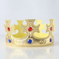 Regal Gold King Crown, Soft Royal Prince Costume Crown for Boys Girls Birthday Gift Halloween Party Accessories